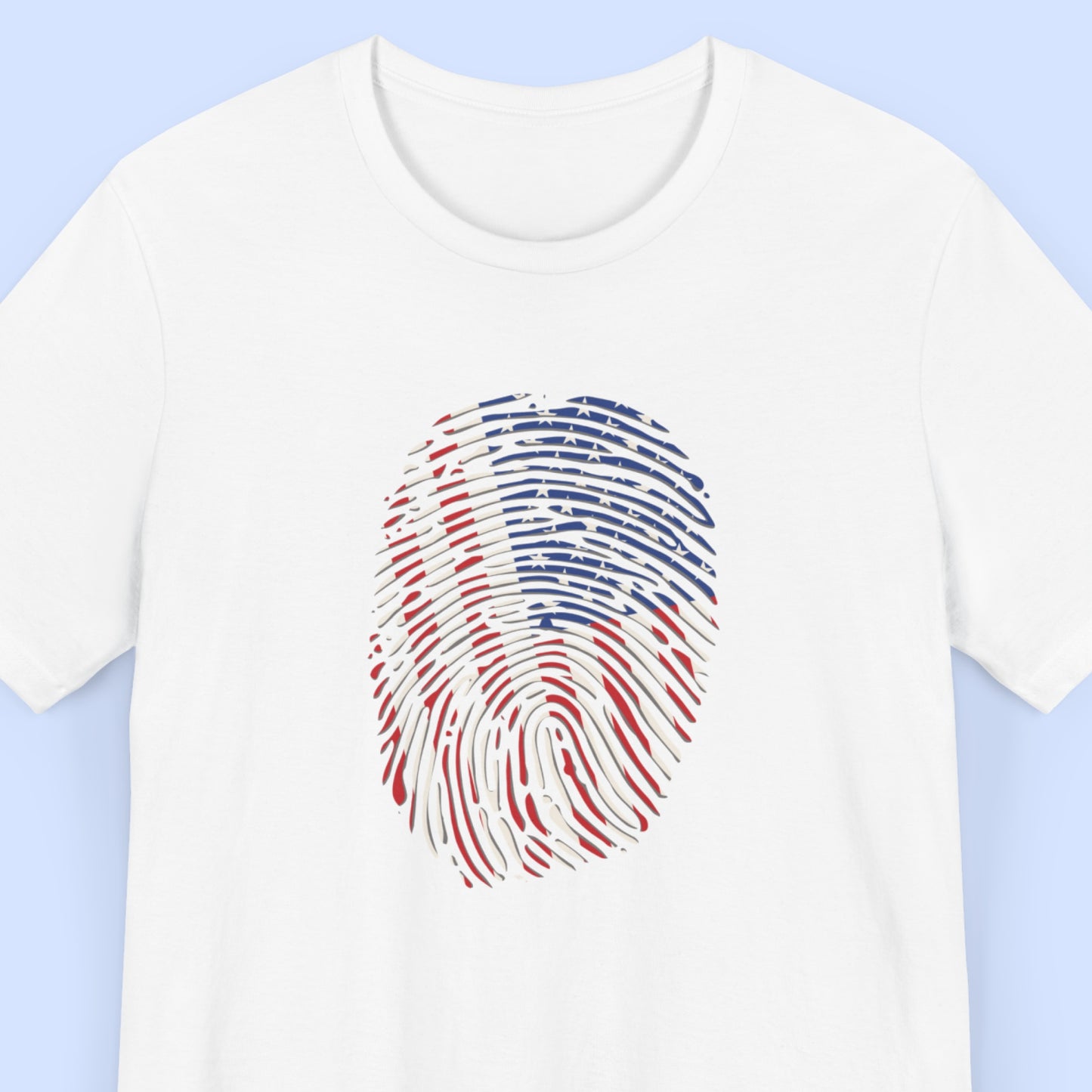 Patriotic US Flag Fingerprint